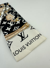 M78656 Silk Monogram Confidential Noir Bandeau