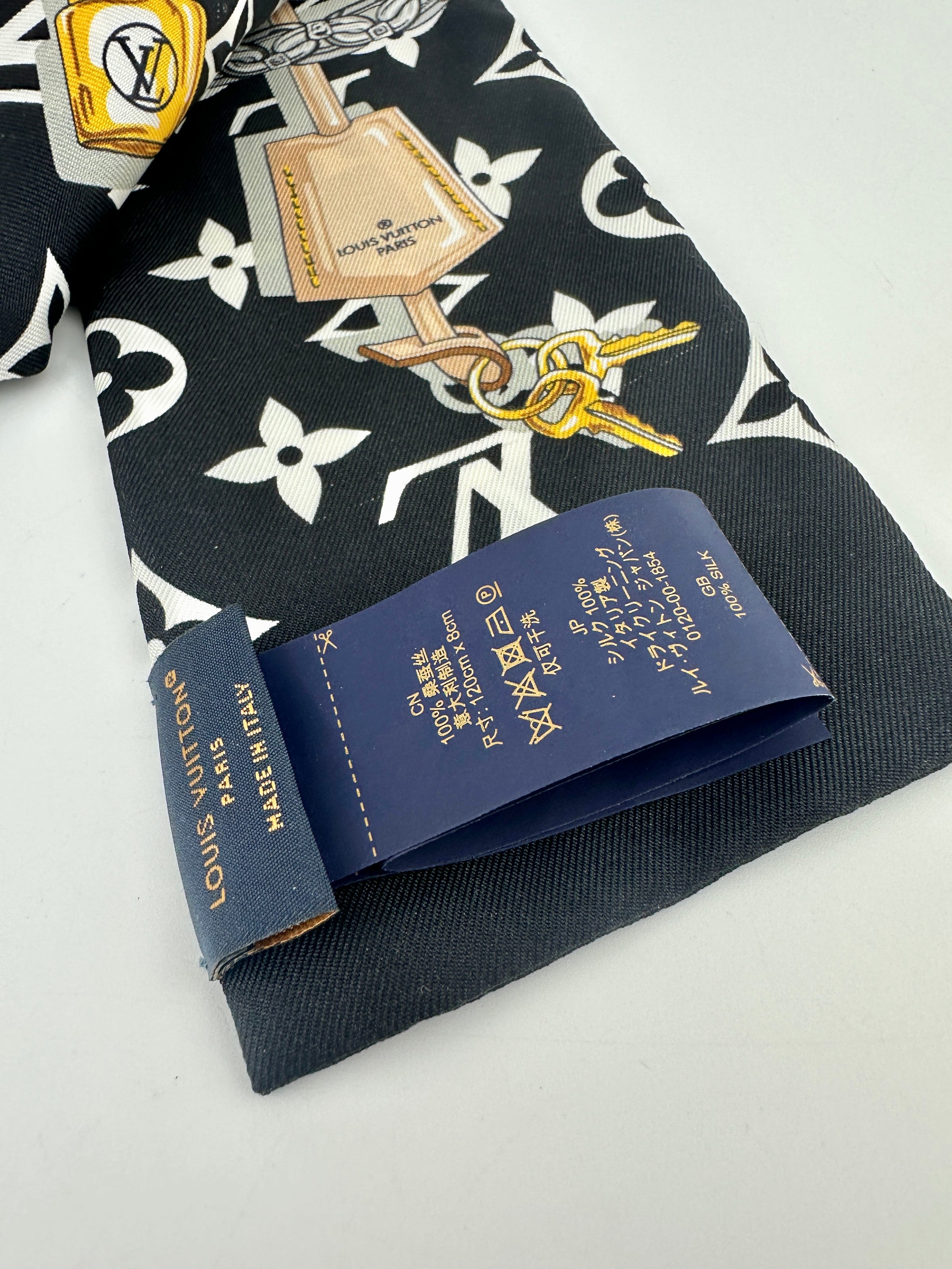 M78656 Silk Monogram Confidential Noir Bandeau