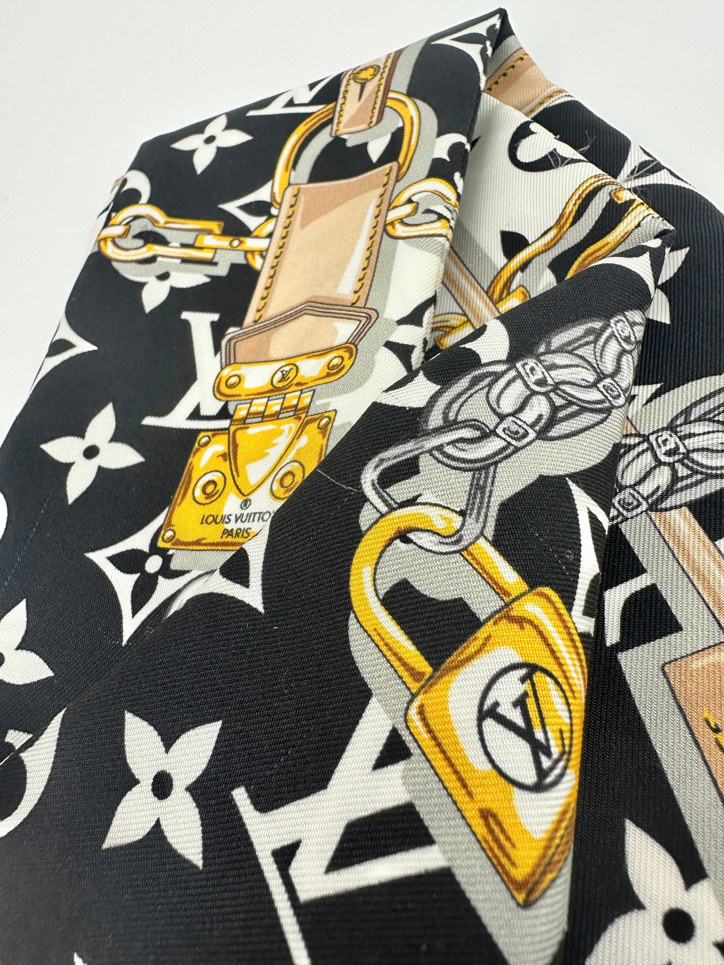 M78656 Silk Monogram Confidential Noir Bandeau