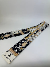 M78656 Silk Monogram Confidential Noir Bandeau