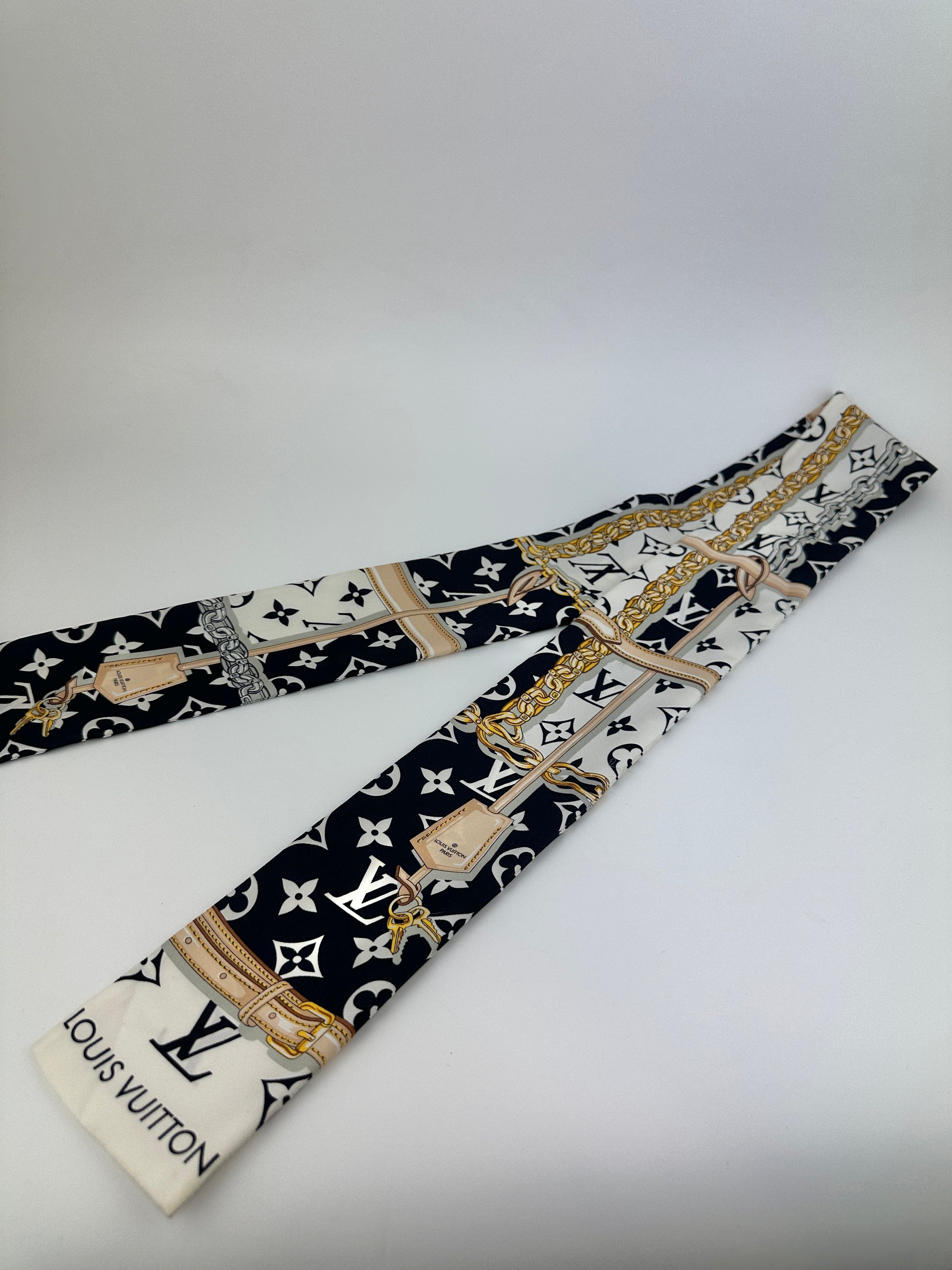 M78656 Silk Monogram Confidential Noir Bandeau