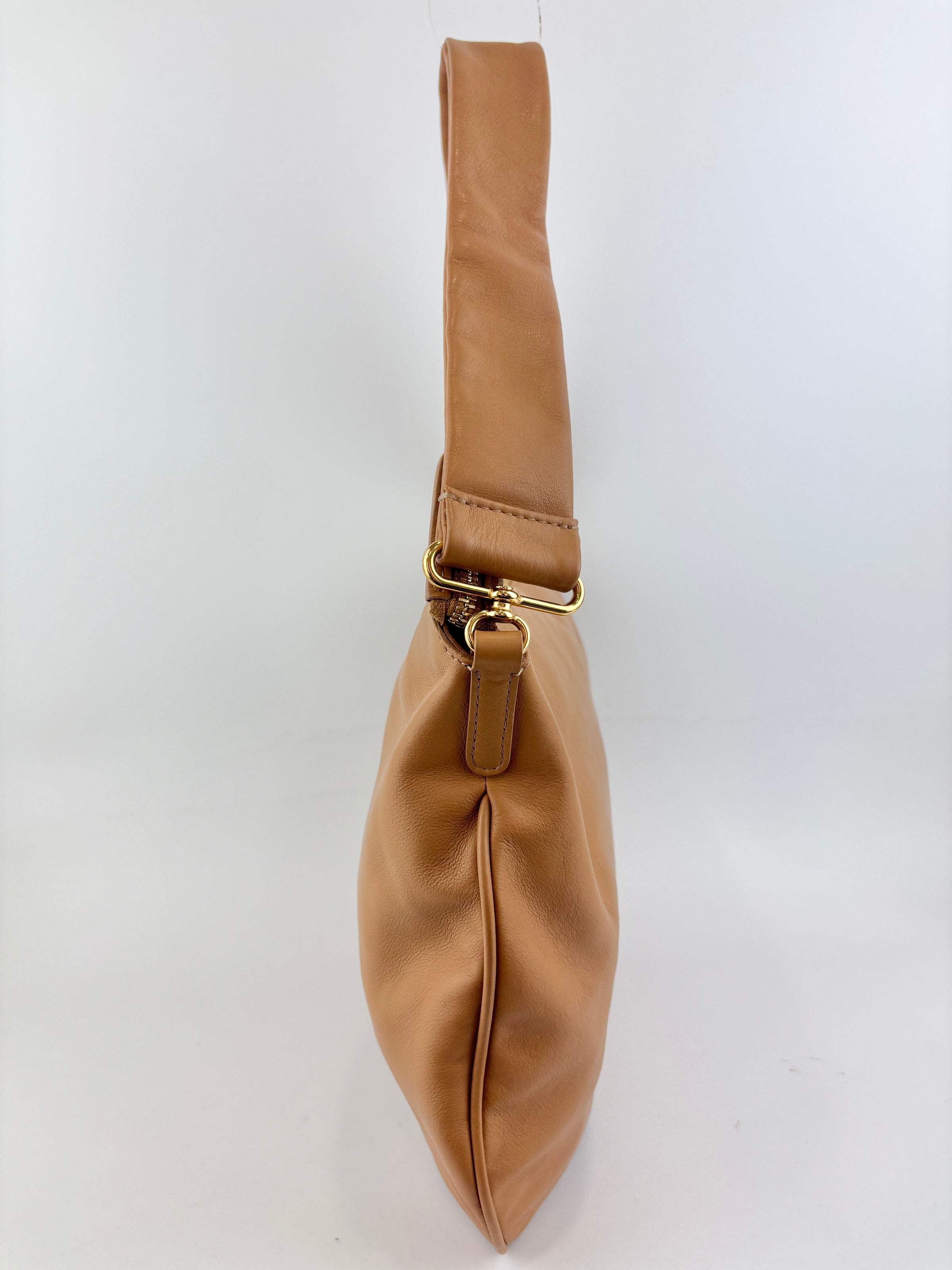 Caramel Swing Leather Shoulder Bag