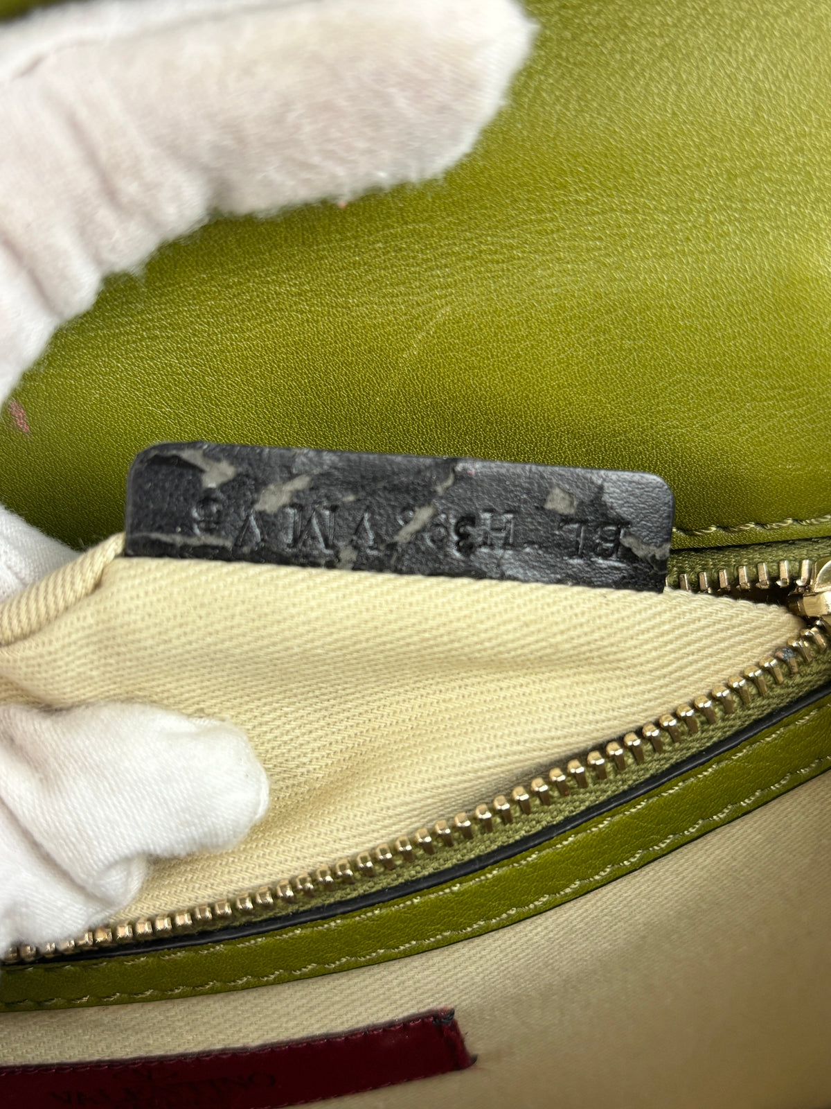 Rockstud Medium Glam Lock Flap Bag in Green / Orange / Brown