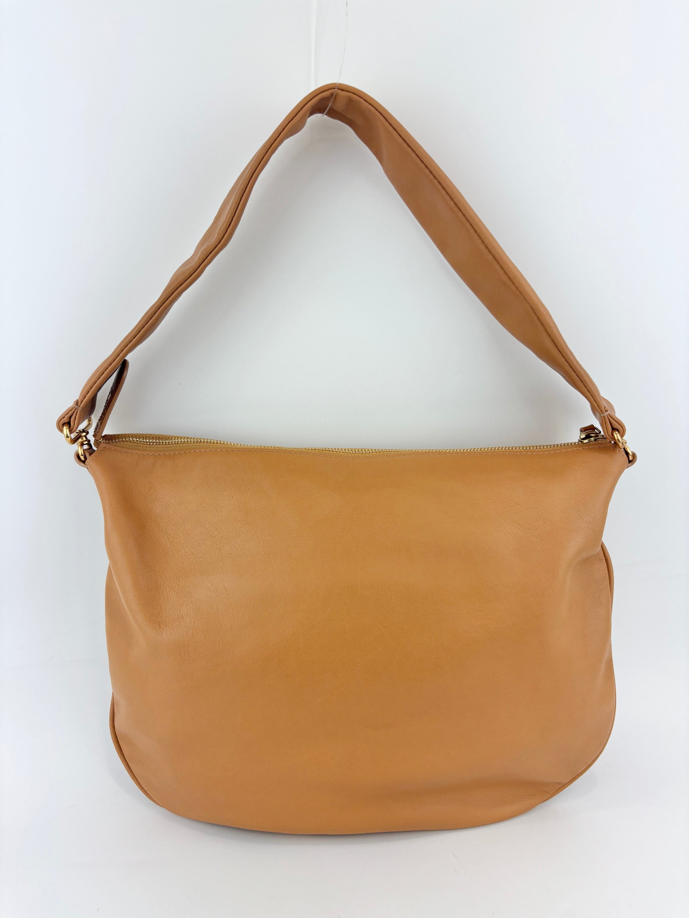 Caramel Swing Leather Shoulder Bag