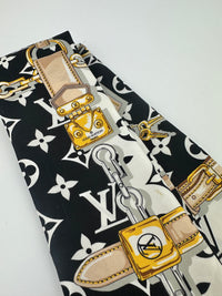 M78656 Silk Monogram Confidential Noir Bandeau