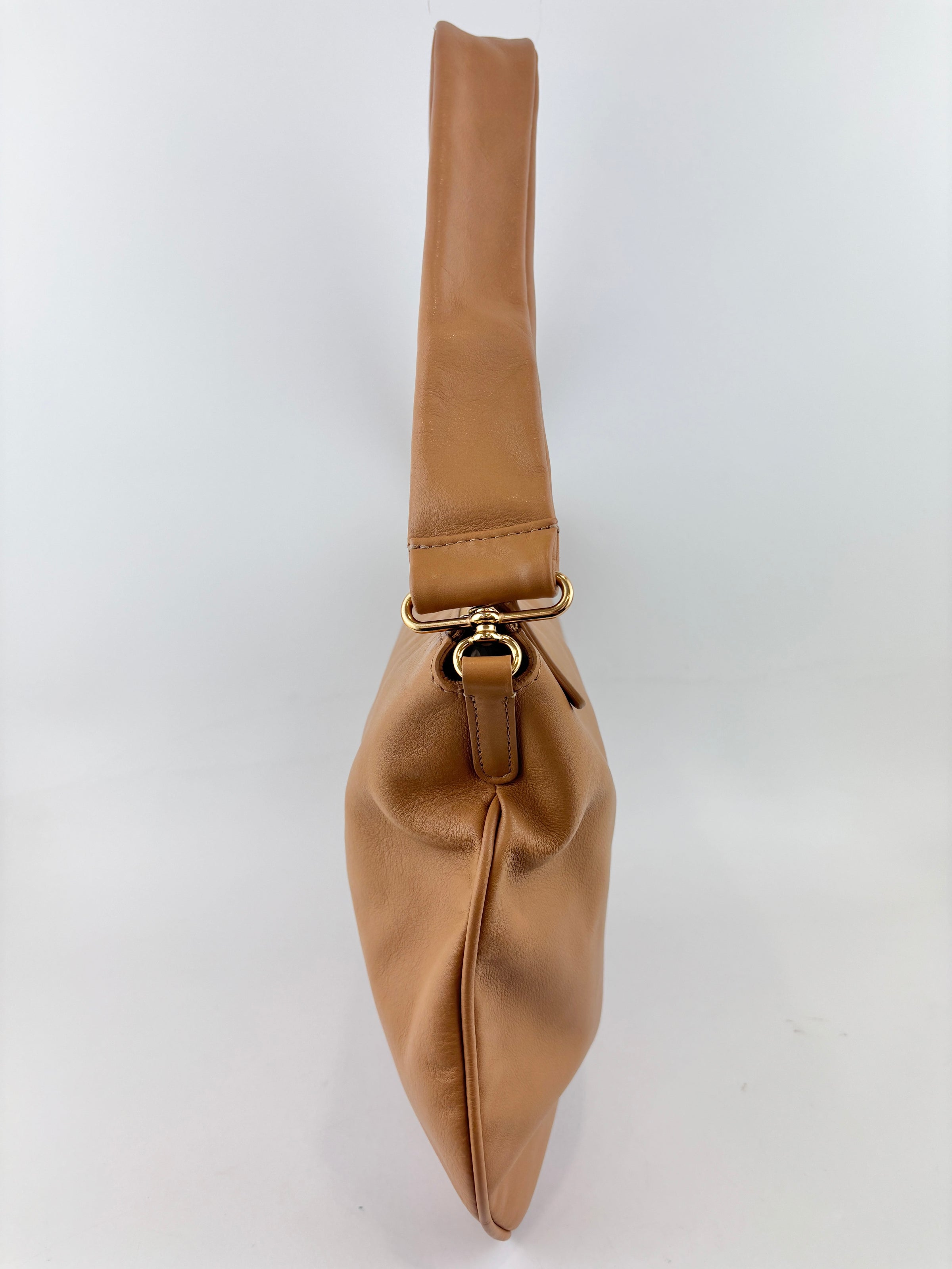 Caramel Swing Leather Shoulder Bag