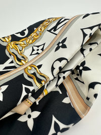 M78656 Silk Monogram Confidential Noir Bandeau