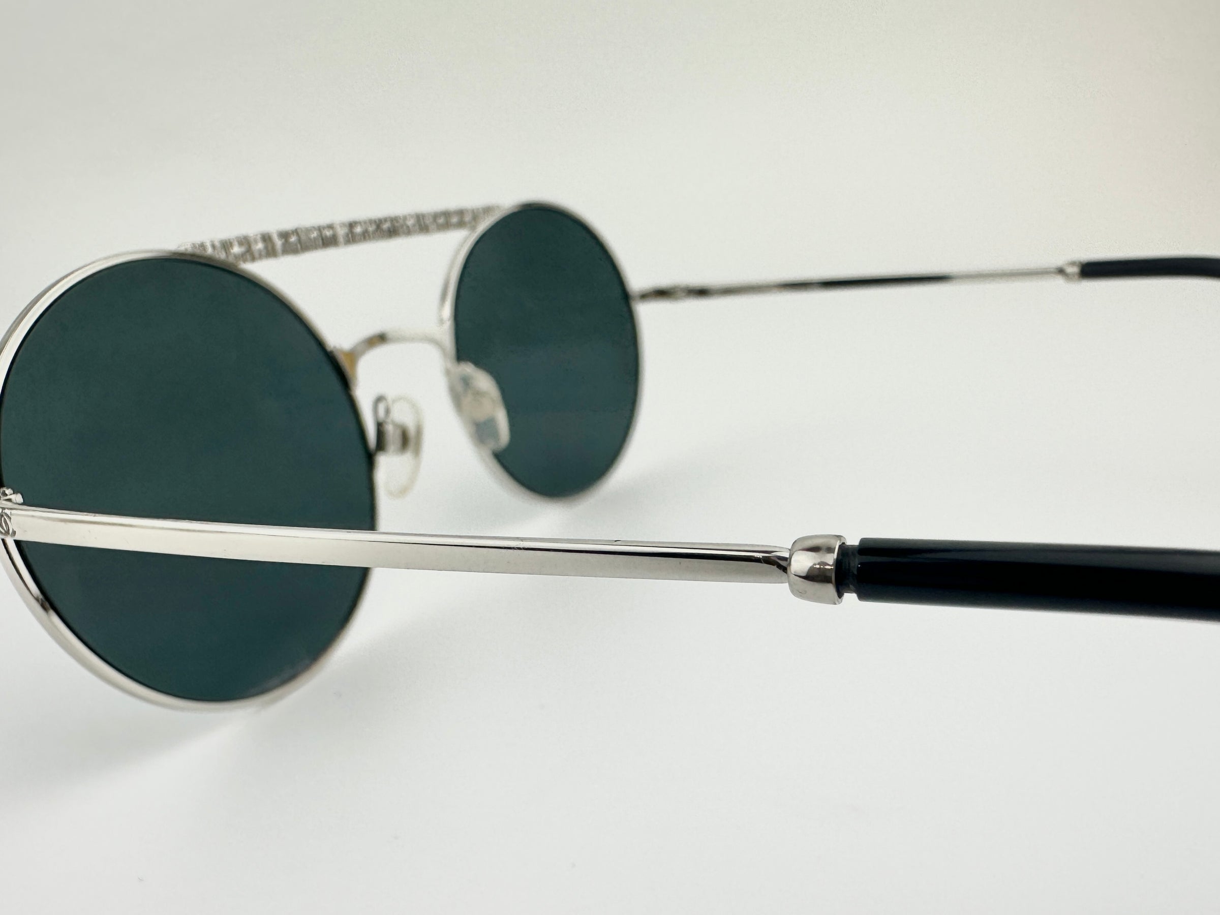 4232 c.124-6G Silver Grey Mirrored Round Pilot Metal Sunglasses