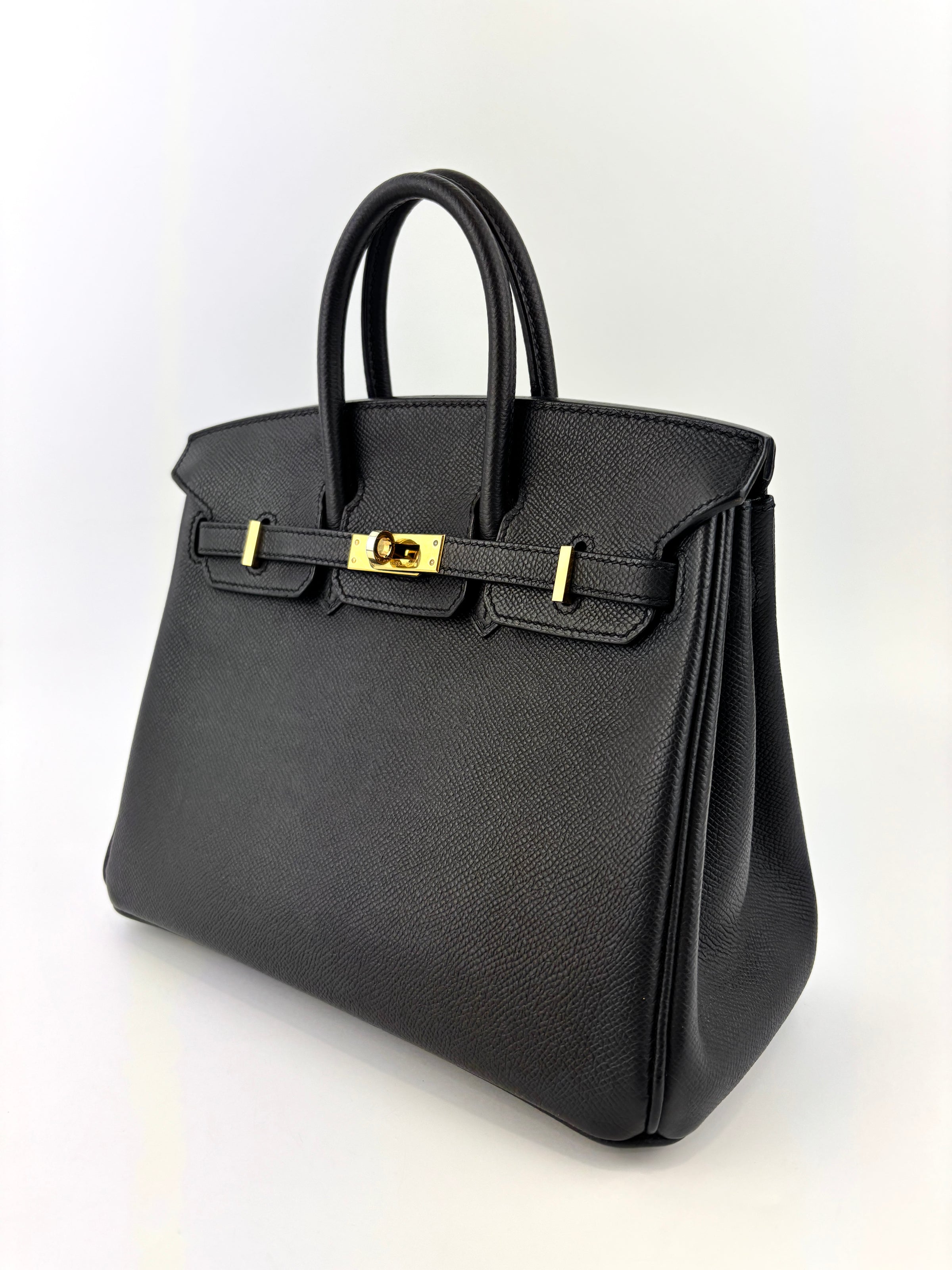 Birkin 25 Black Epsom GHW