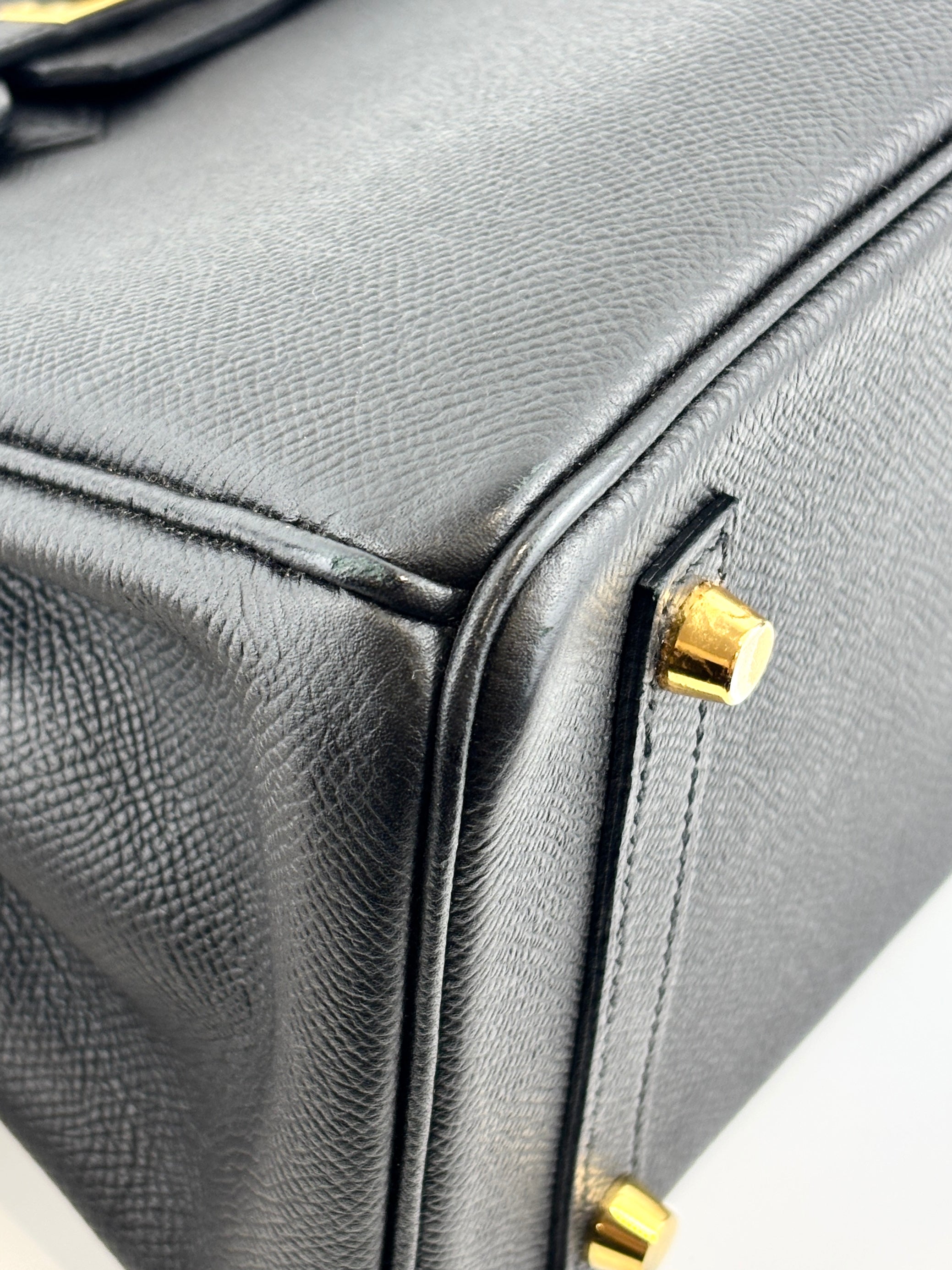 Birkin 25 Black Epsom GHW