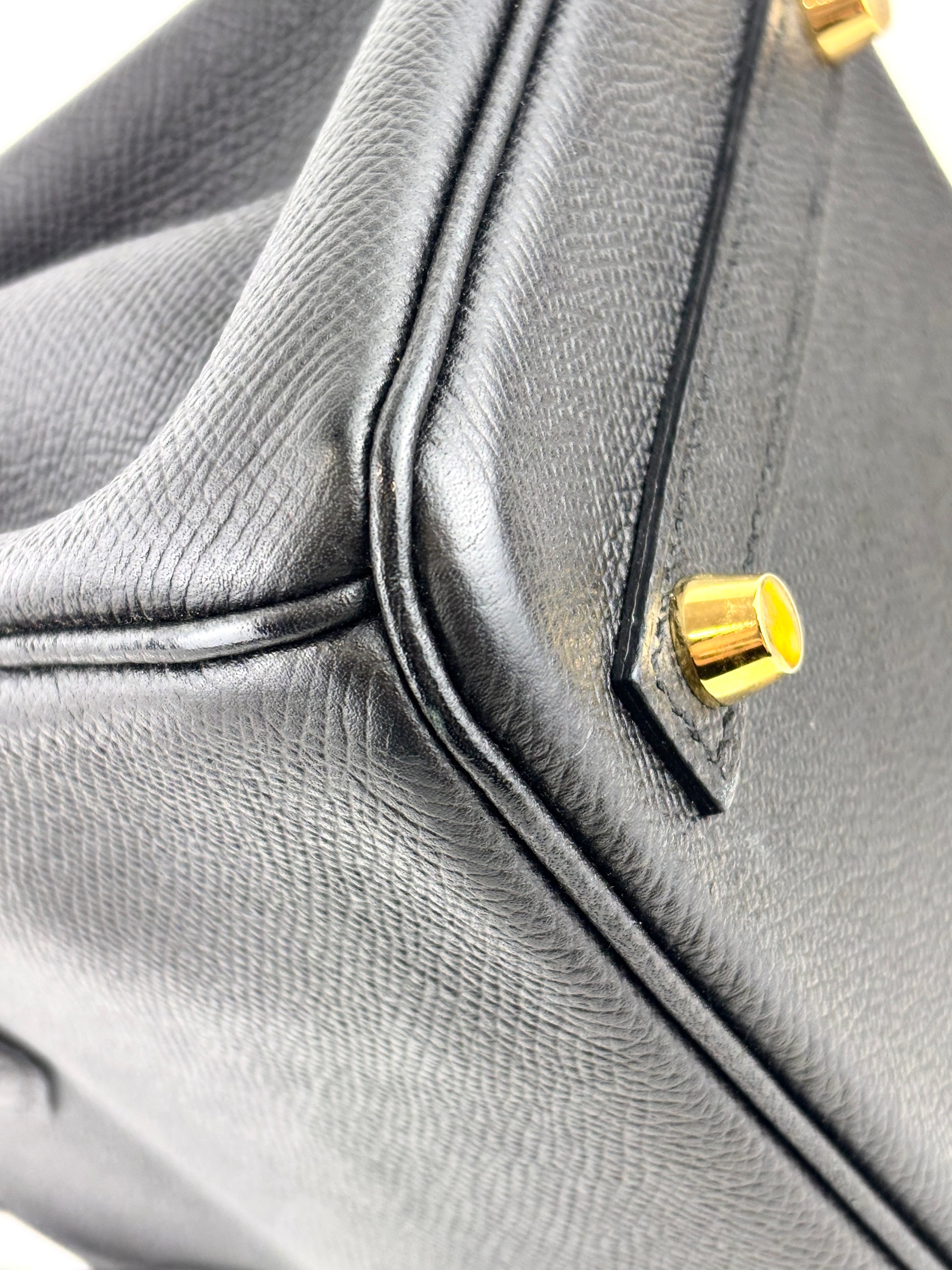 Birkin 25 Black Epsom GHW