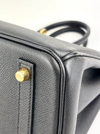 Birkin 25 Black Epsom GHW