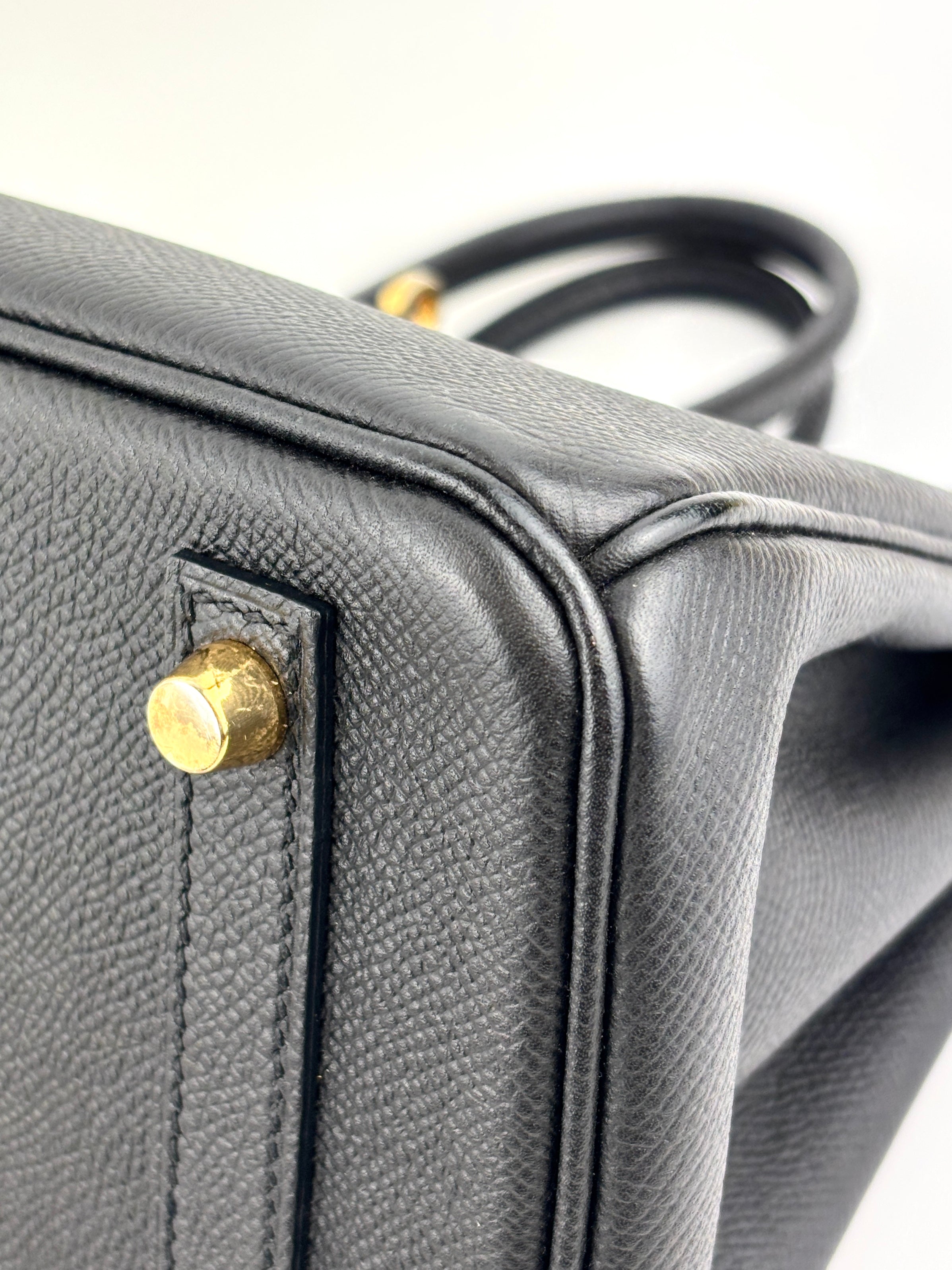 Birkin 25 Black Epsom GHW