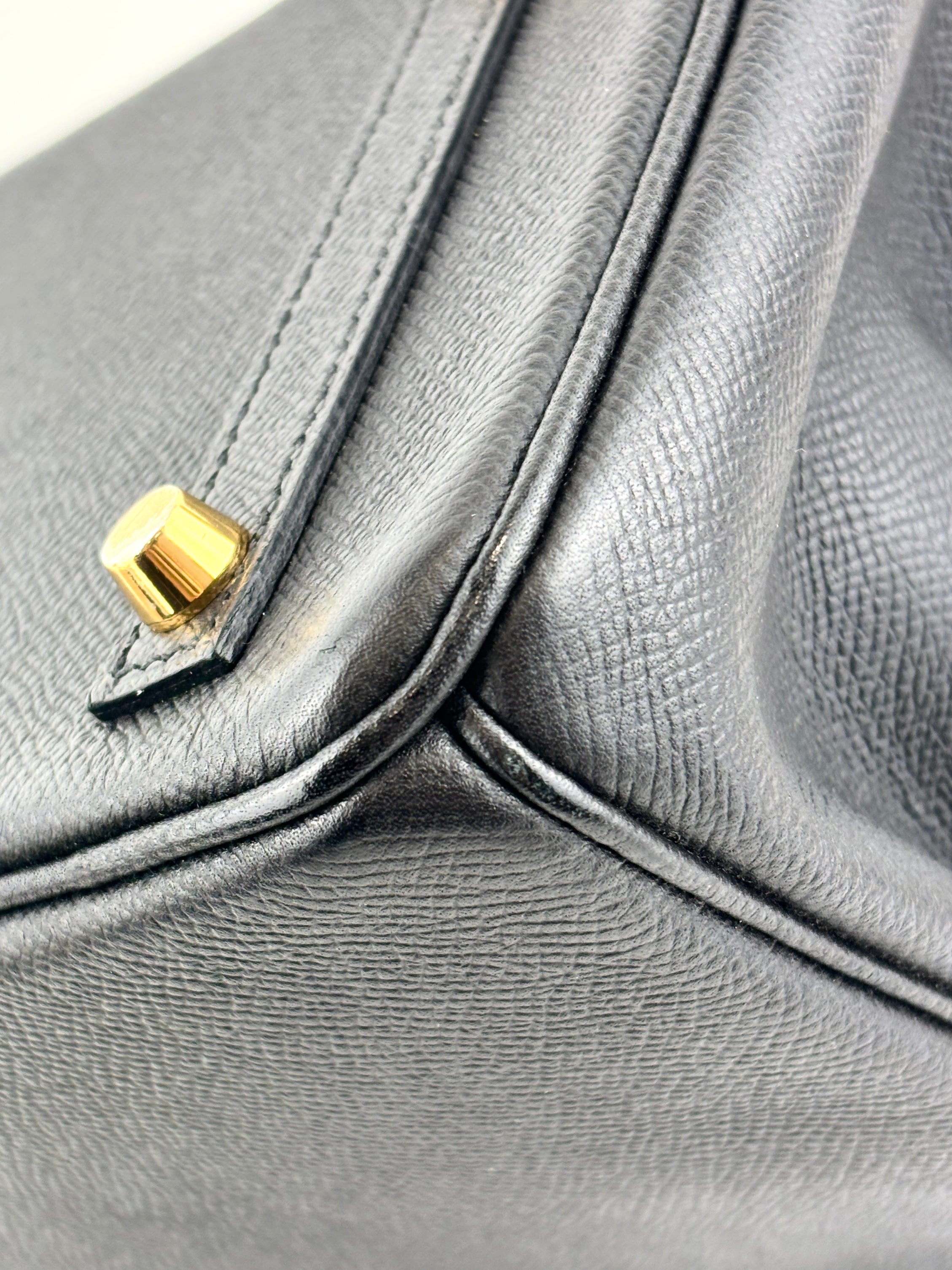 Birkin 25 Black Epsom GHW