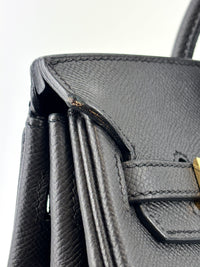 Birkin 25 Black Epsom GHW