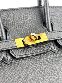 Birkin 25 Black Epsom GHW