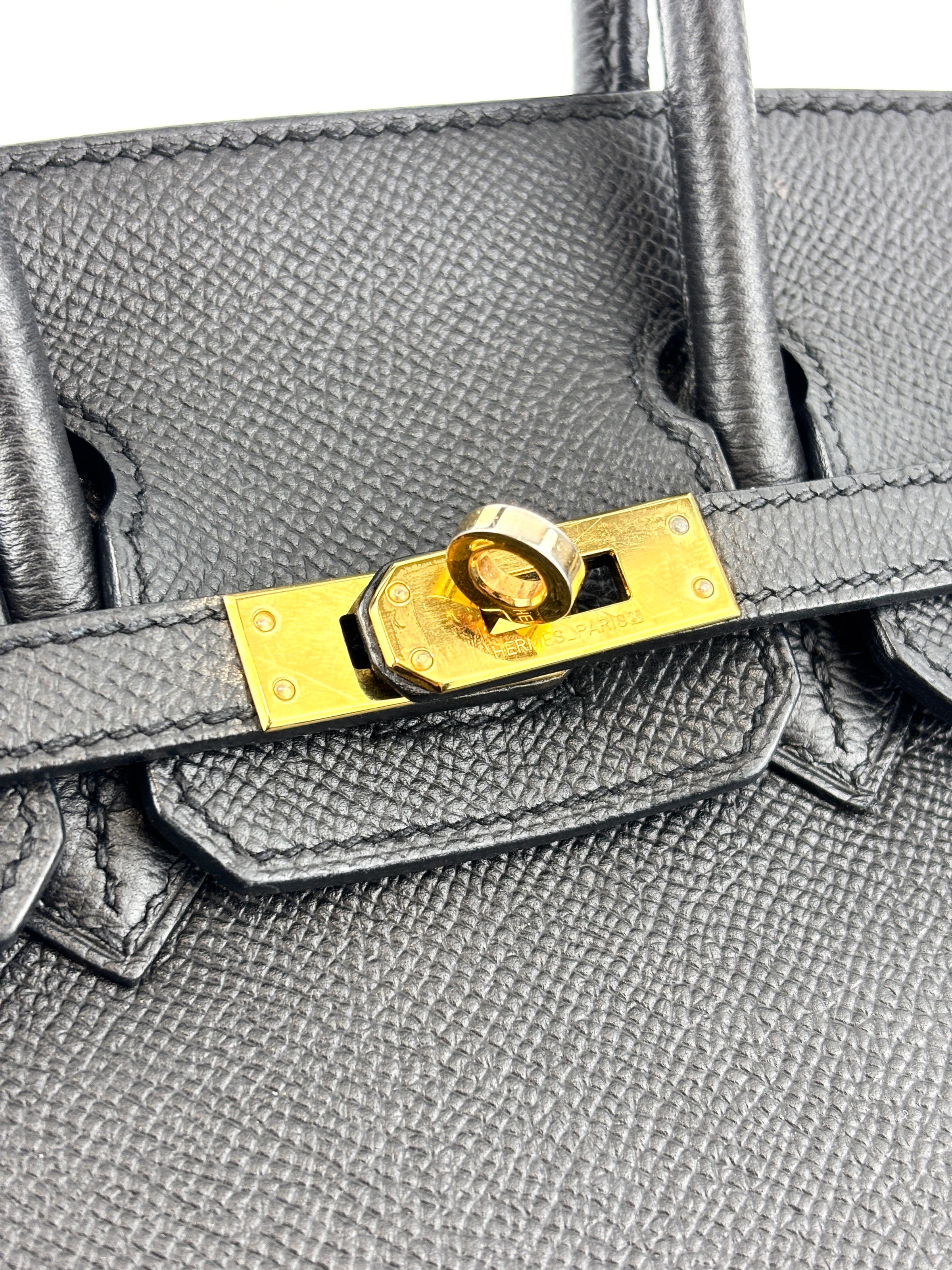 Birkin 25 Black Epsom GHW