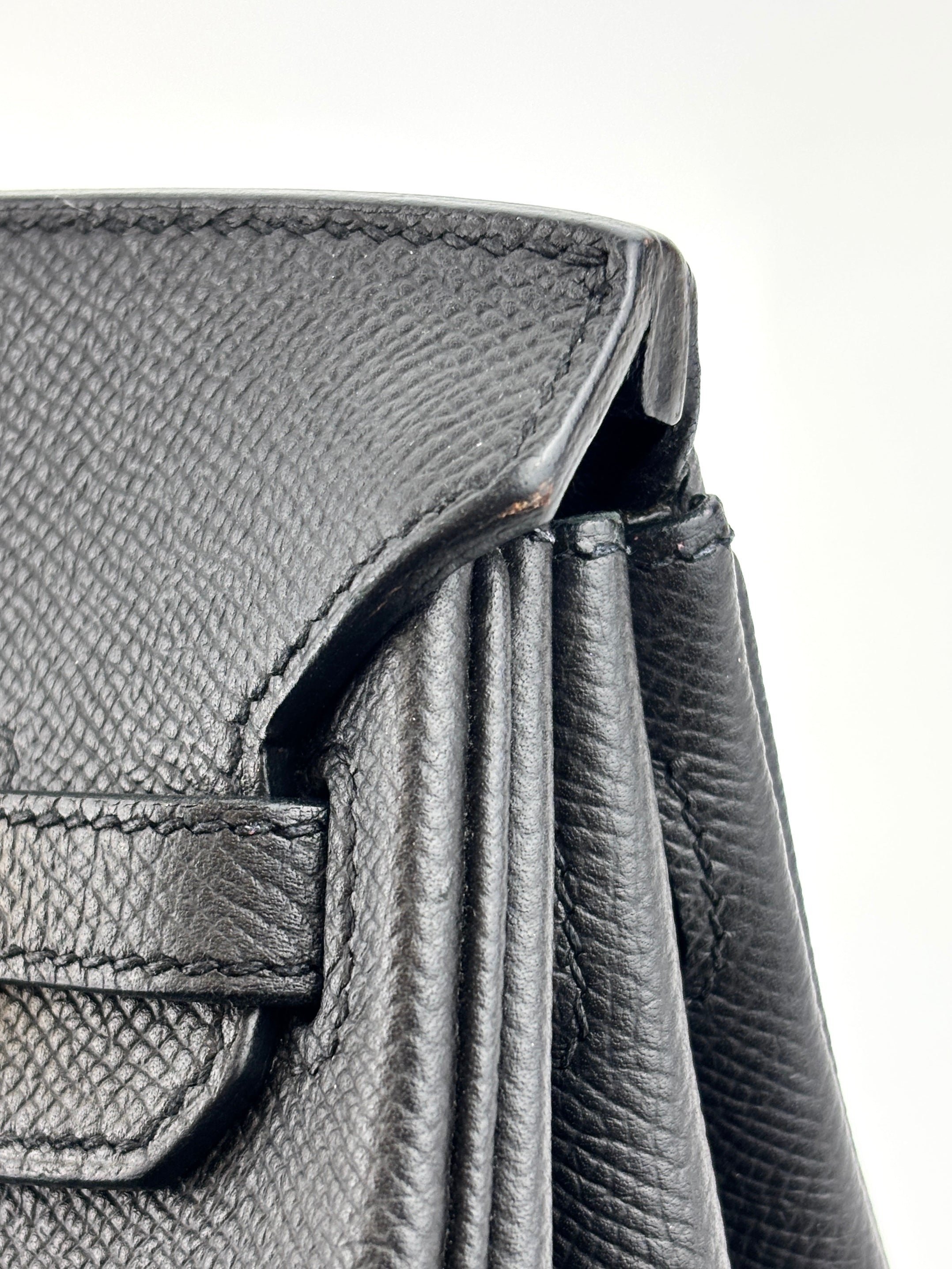 Birkin 25 Black Epsom GHW