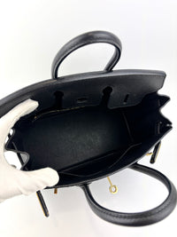 Birkin 25 Black Epsom GHW