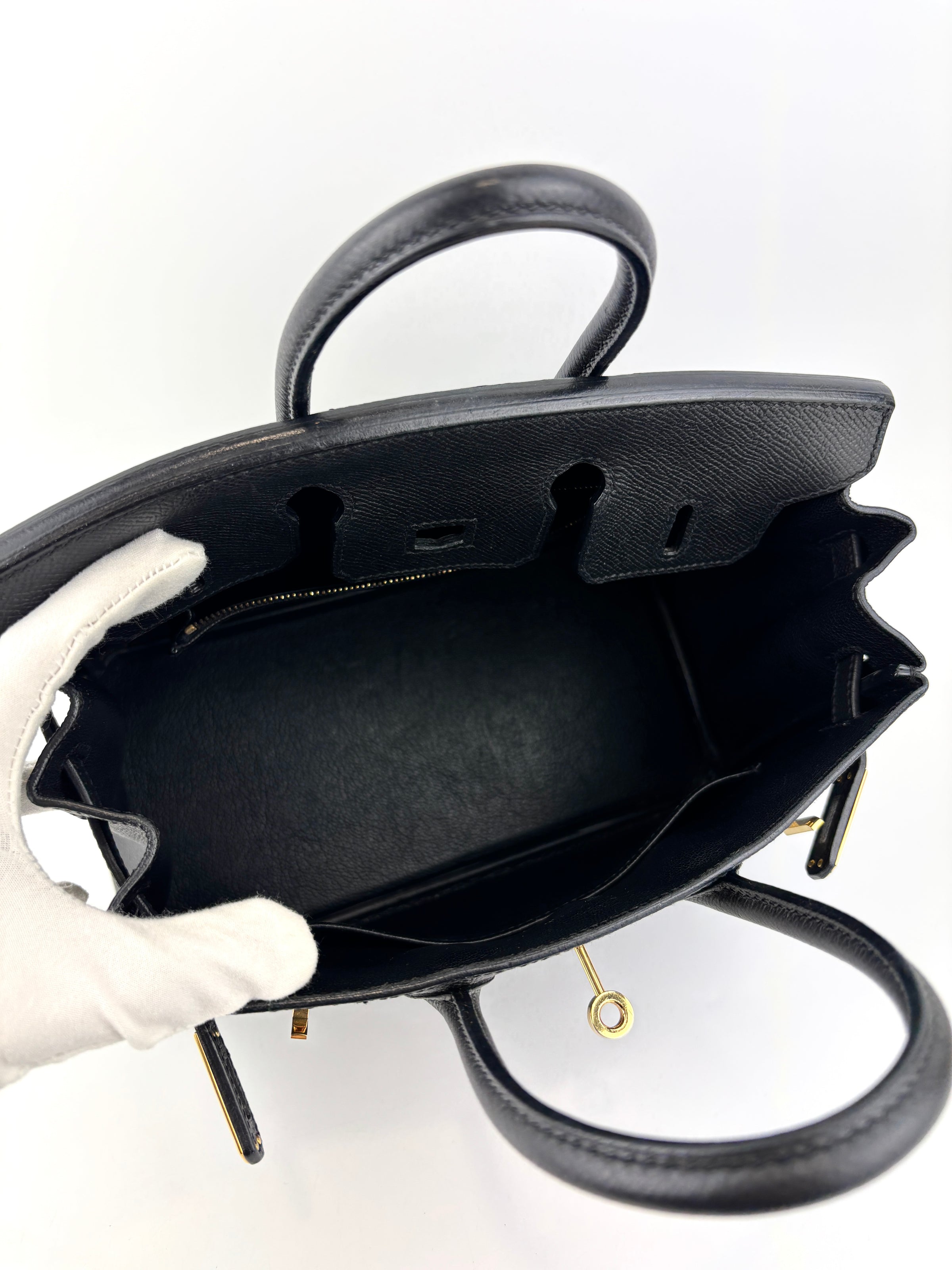 Birkin 25 Black Epsom GHW