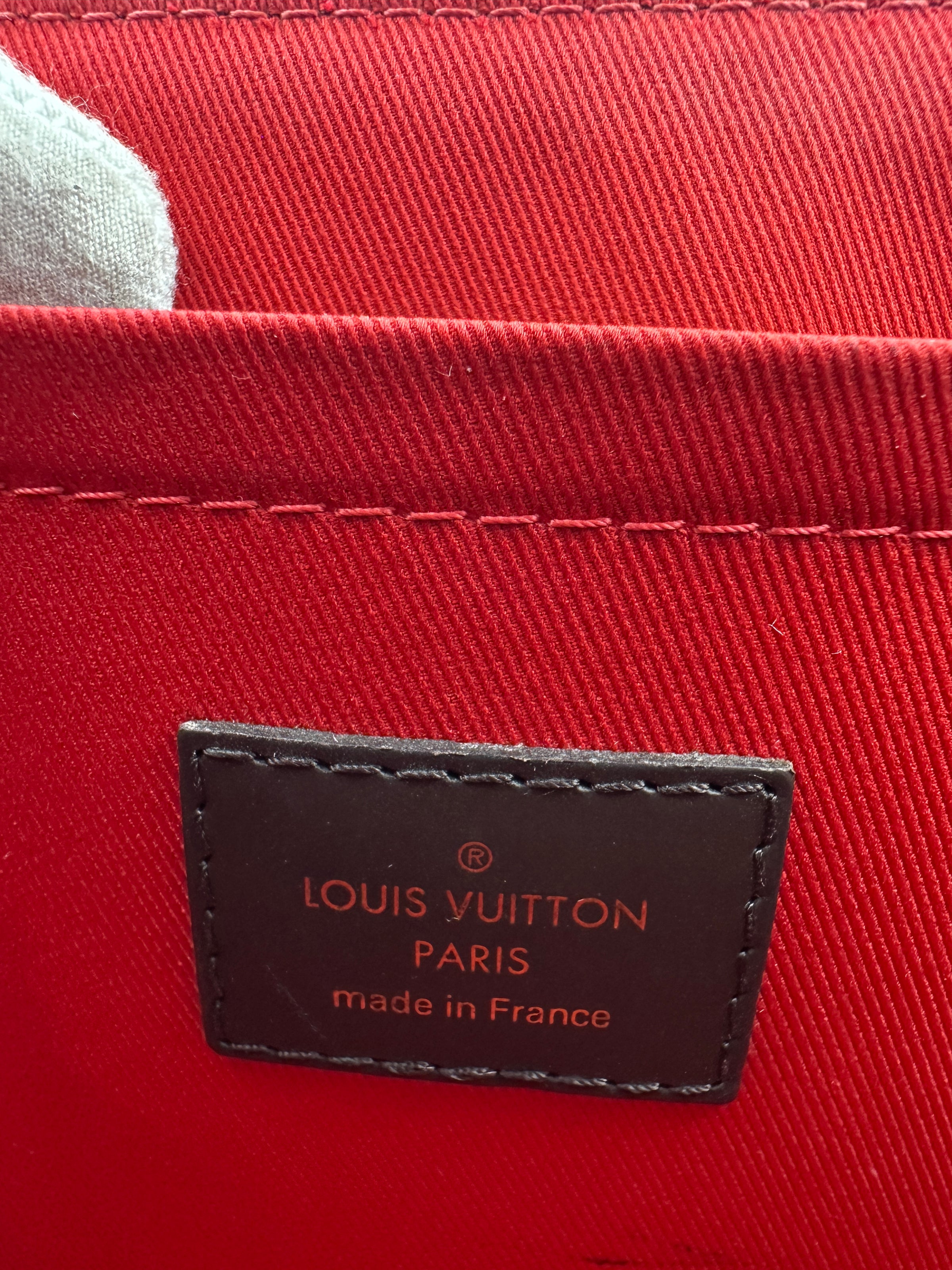 N53000 Croisette Damier Ebene Canvas Bag