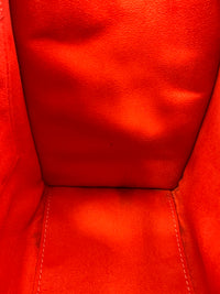 Celine Micro Luggage Tote in Vermillion (Red-Orange)