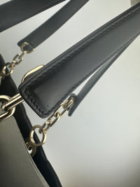 Essential Archi Black Calfskin Leather Cannage Tote Bag