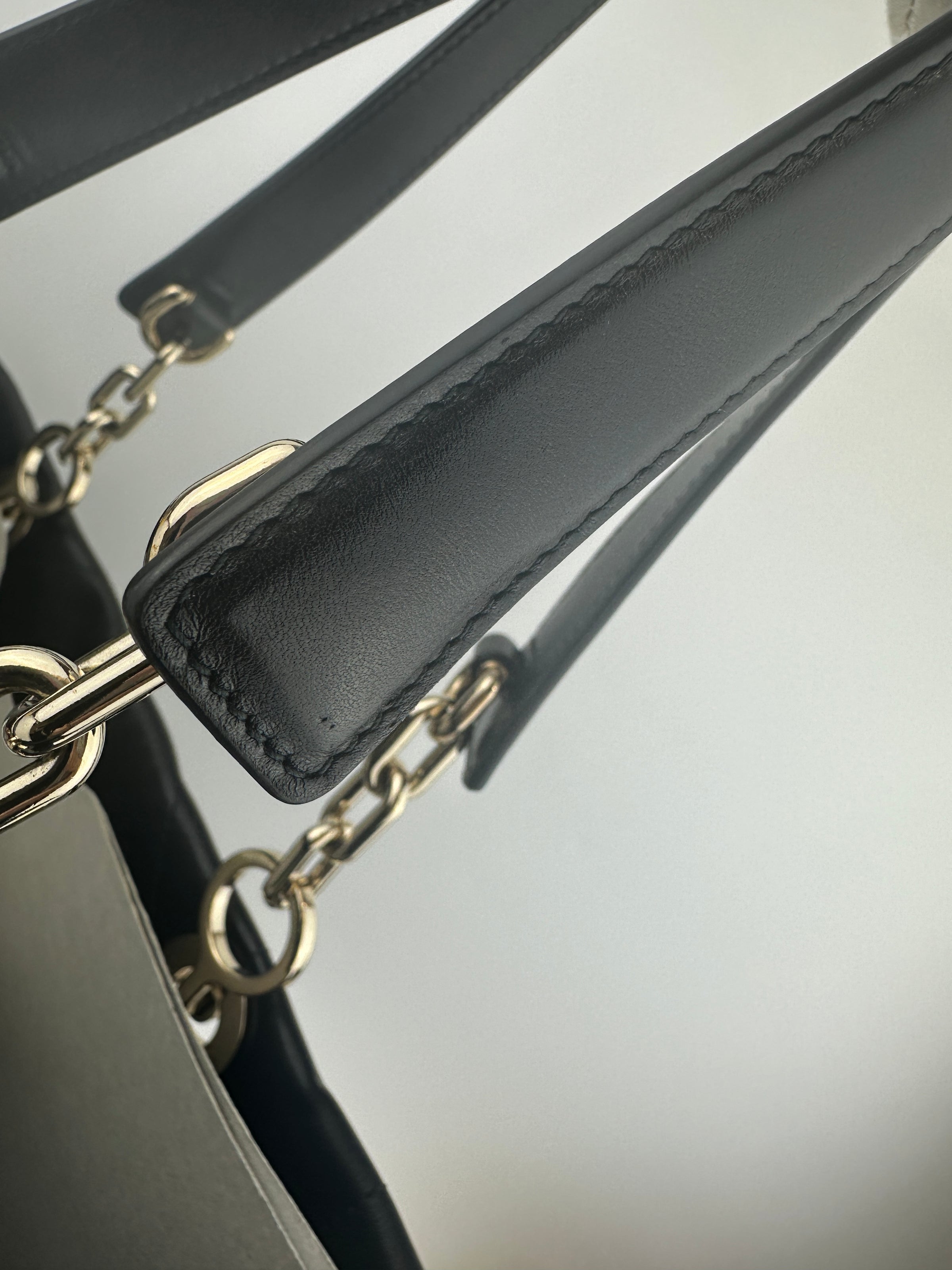 Essential Archi Black Calfskin Leather Cannage Tote Bag