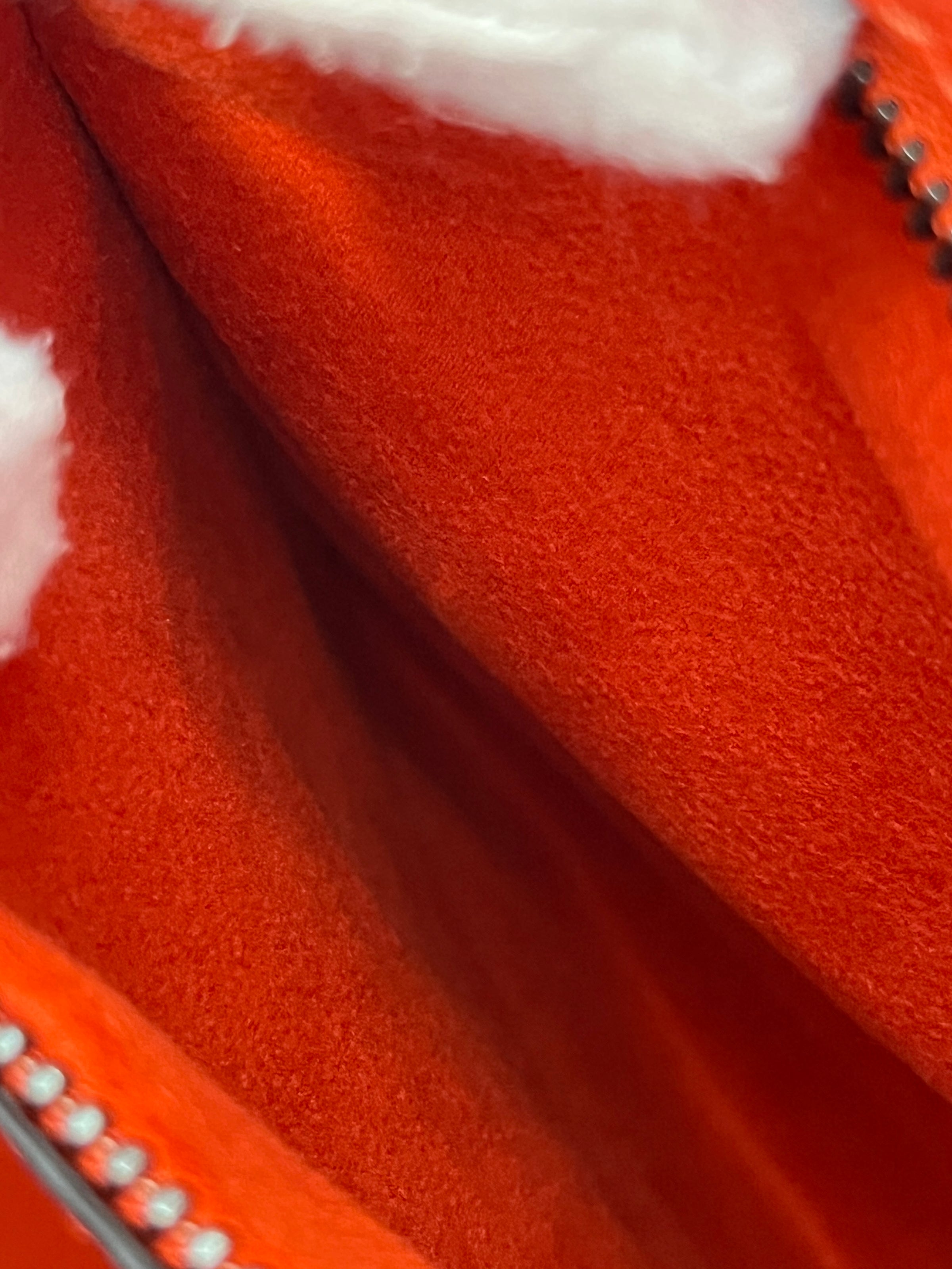 Celine Micro Luggage Tote in Vermillion (Red-Orange)