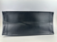 Essential Archi Black Calfskin Leather Cannage Tote Bag