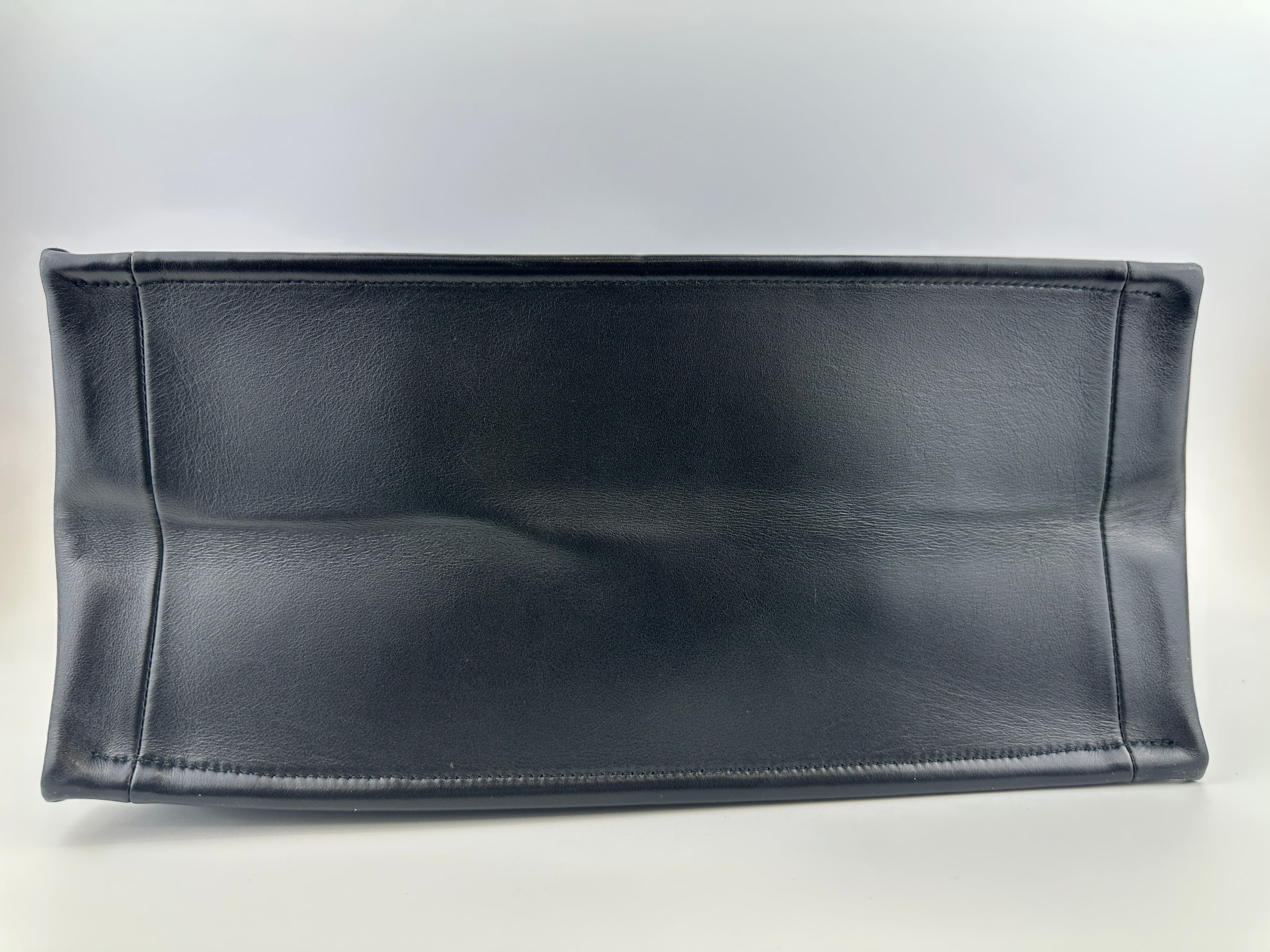 Essential Archi Black Calfskin Leather Cannage Tote Bag