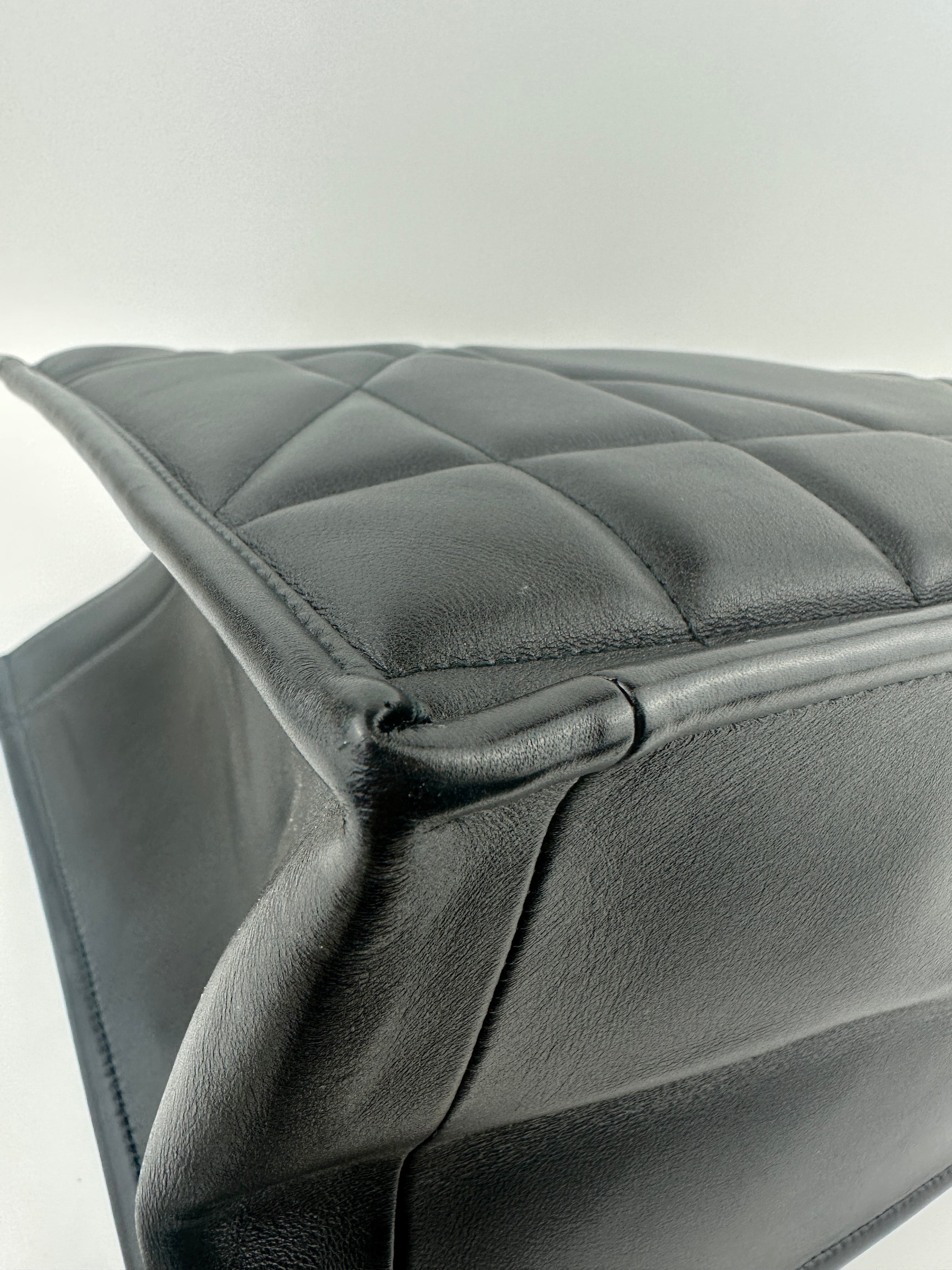 Essential Archi Black Calfskin Leather Cannage Tote Bag