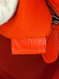 Celine Micro Luggage Tote in Vermillion (Red-Orange)