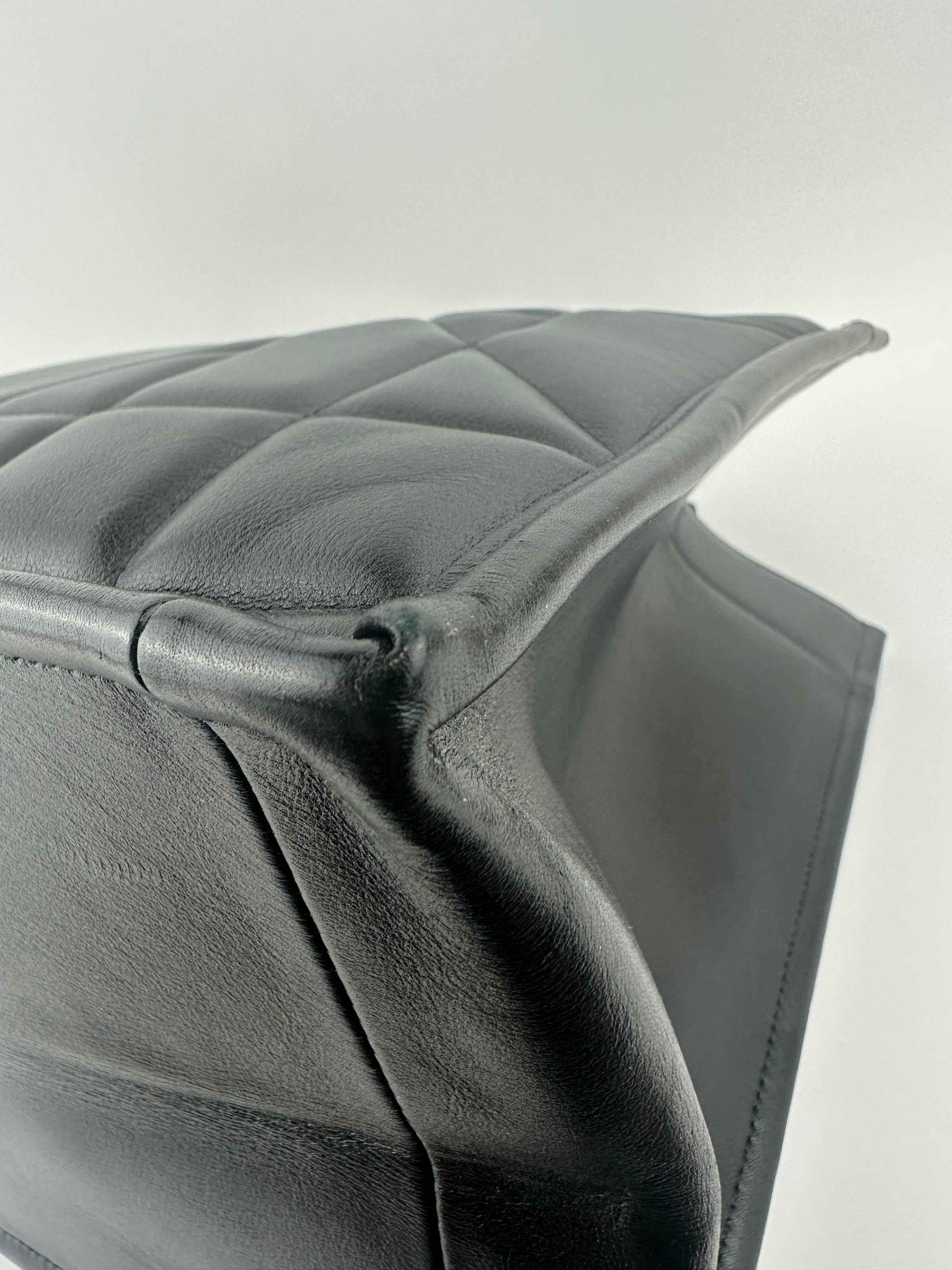 Essential Archi Black Calfskin Leather Cannage Tote Bag