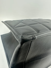 Essential Archi Black Calfskin Leather Cannage Tote Bag