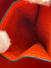 Celine Micro Luggage Tote in Vermillion (Red-Orange)