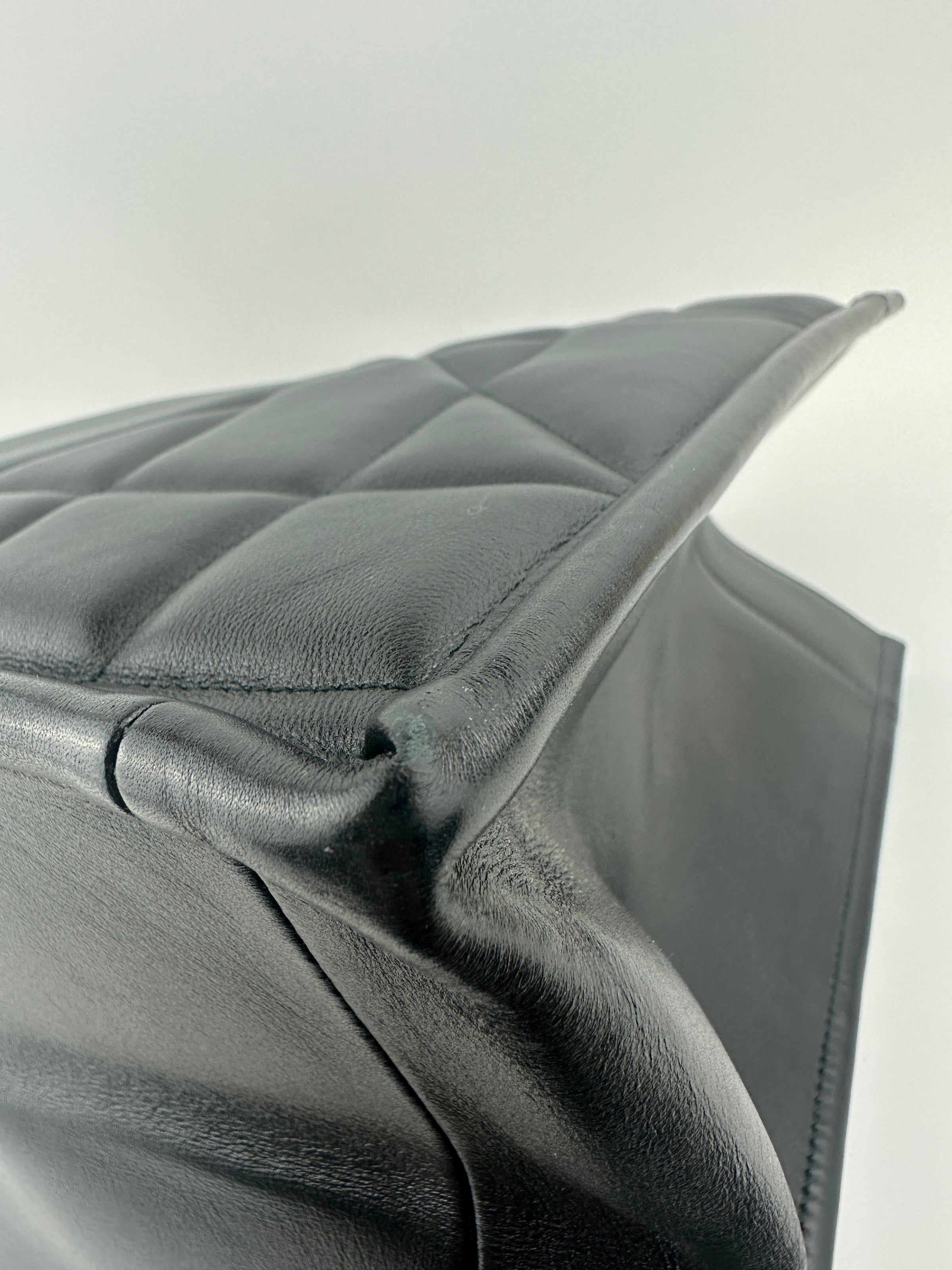 Essential Archi Black Calfskin Leather Cannage Tote Bag