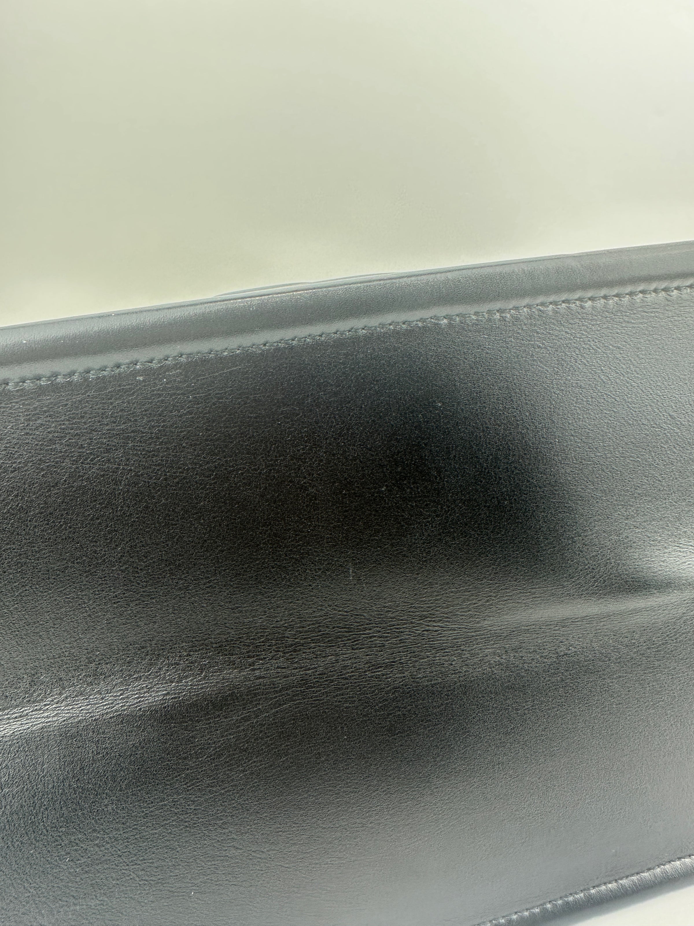 Essential Archi Black Calfskin Leather Cannage Tote Bag