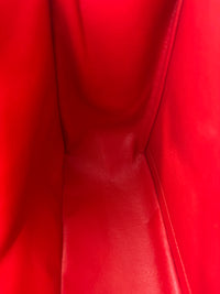 Maxi Double Flap Lambskin Red GHW