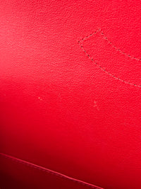 Maxi Double Flap Lambskin Red GHW