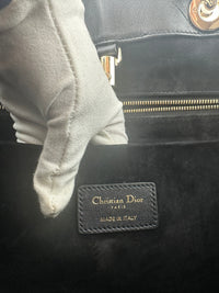 Essential Archi Black Calfskin Leather Cannage Tote Bag