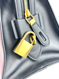 1BA046 Esplanade Satchel Red/Black Saffiano and City Calf Leather