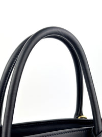 1BA046 Esplanade Satchel Red/Black Saffiano and City Calf Leather