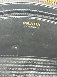 1BA046 Esplanade Satchel Red/Black Saffiano and City Calf Leather