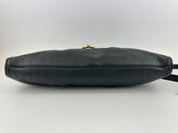 Gancini Large Flip-Lock Black Patent / Calfskin Crossbody Bag