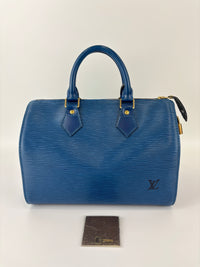 Speedy 25 in Blue Epi Leather