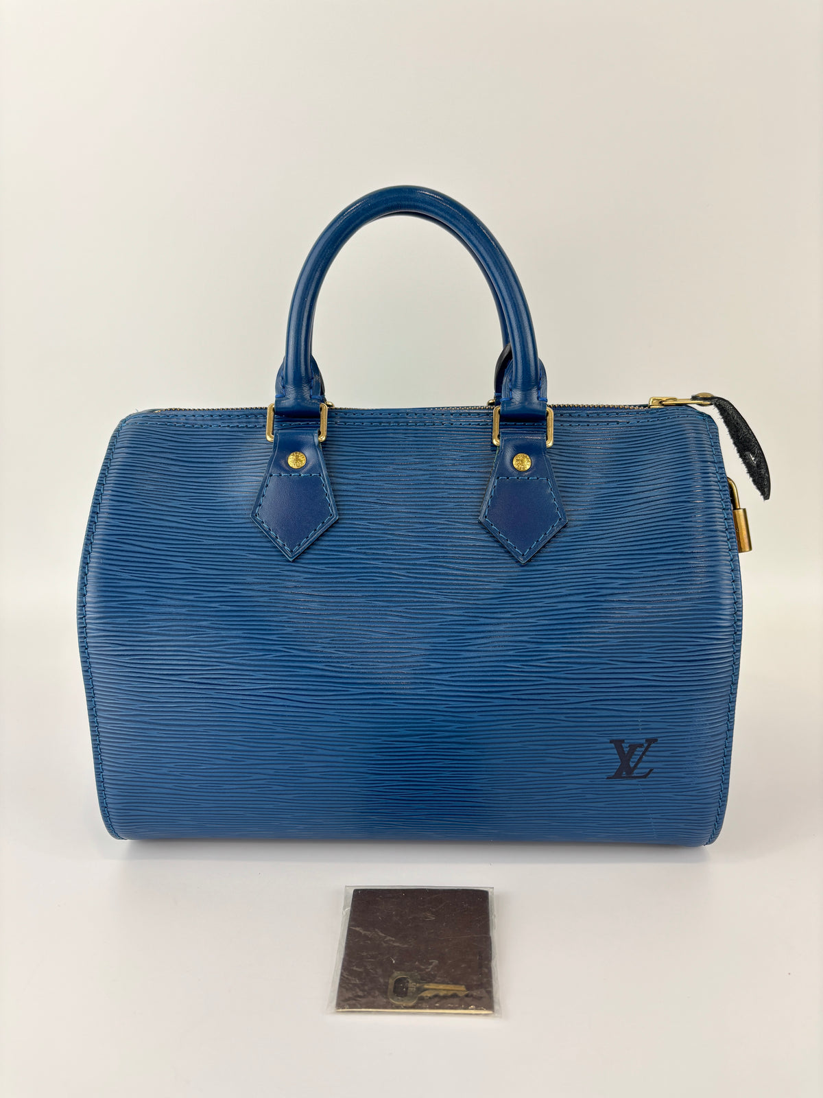 Speedy 25 in Blue Epi Leather