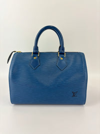 Speedy 25 in Blue Epi Leather