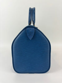 Speedy 25 in Blue Epi Leather