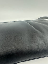 Gancini Large Flip-Lock Black Patent / Calfskin Crossbody Bag